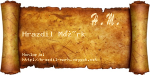 Hrazdil Márk névjegykártya